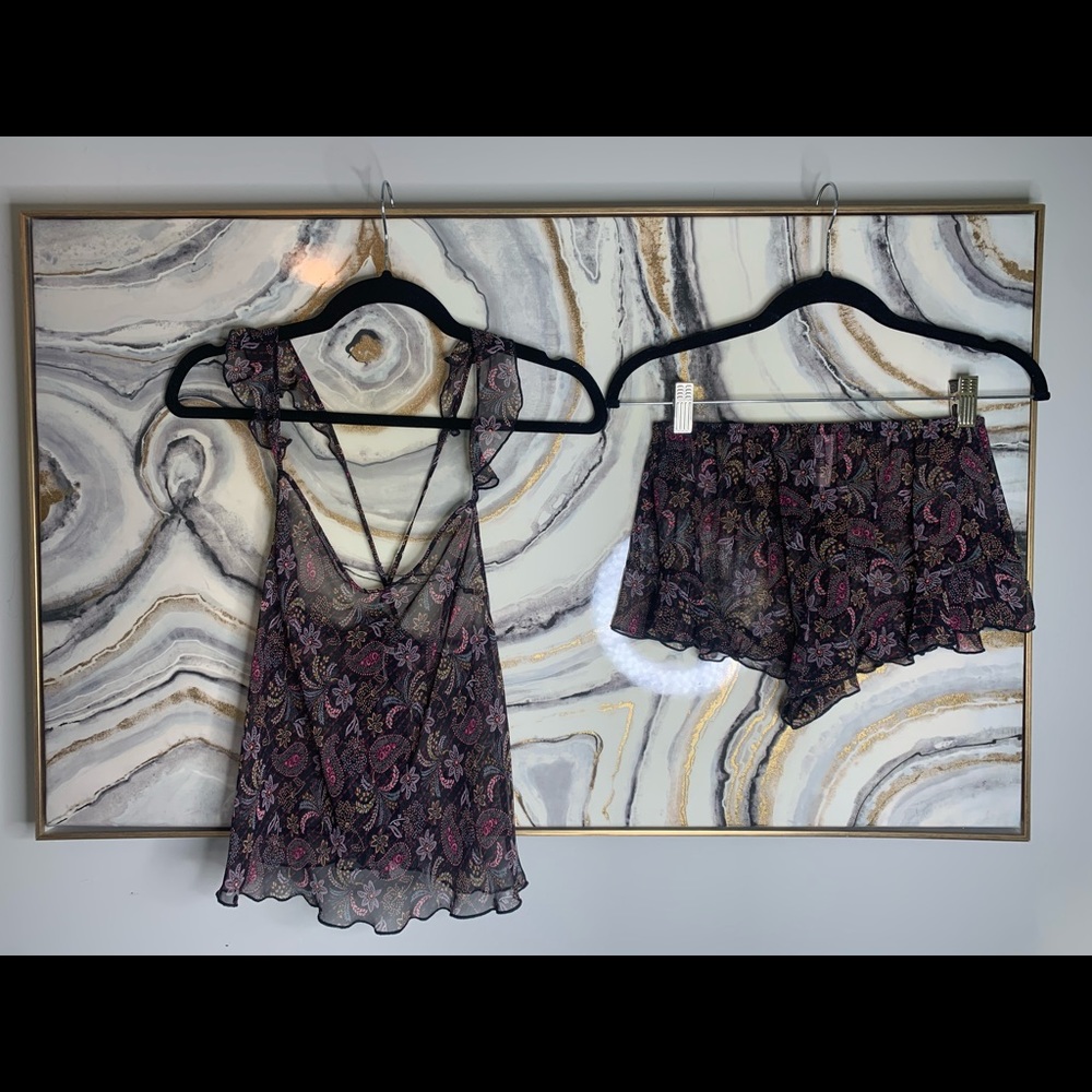 Victoria’s Secret Floral Pajamas Set